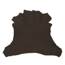 Peau entière en cuir de chèvre velours marron. Cuir fin idéal pour la fabrication de petit sac à main, pochette, bourse, coussin, décoration, accessoire...