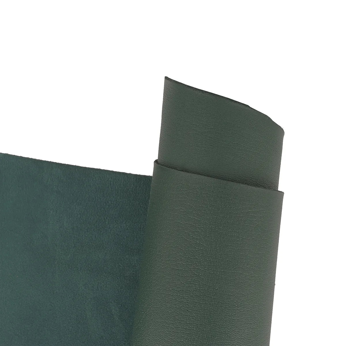 Peau de cuir de chèvre grainé vert foncé. Idéal pour la création de maroquinerie (sac, pochette...), accessoire...