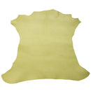 Peau de cuir de chèvre vert grainé