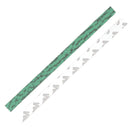 Morceau de cuir de requin autocollant vert pour manchette, de la marque Deco Cuir, visible avec texture et surface brillante.