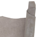 Peau de cuir de chèvre velours marbré taupe argenté, produit par Autres, vue en rouleau avec texture fantaisie.