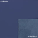 Peau de cuir de vachette SUAVE bleu, cuir lisse de haute qualité, pour projets de maroquinerie ou décoration.