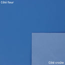 Peau de cuir de vachette bleu roi, cuir lisse de haute qualité, utilisé pour la maroquinerie ou la confection.