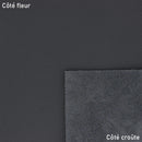 Peau de cuir de vachette Playa bleu foncé mat, cuir grainé pour réaliser des sacs, pochettes, accessoires, décoration... 