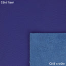 Peau de cuir de taurillon gros grain couleur bleu roi. Cuir élégant de grande qualité, idéal pour la fabrication de sac, pochette et accessoire.