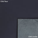 Peau de cuir de vachette VENUS bleu marine, cuir lisse, idéal pour la maroquinerie ou la couture.