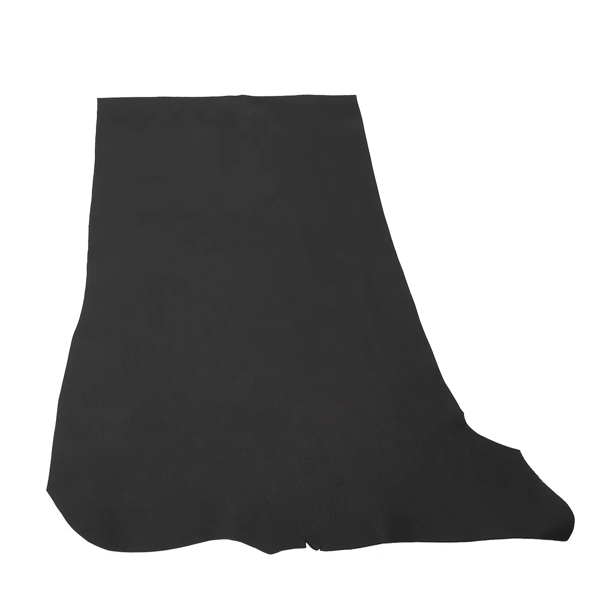 Peau de cuir de vachette PLAYA noire très matte, texture grainée, fabriquée par Autres, vue en entier sur l'image.