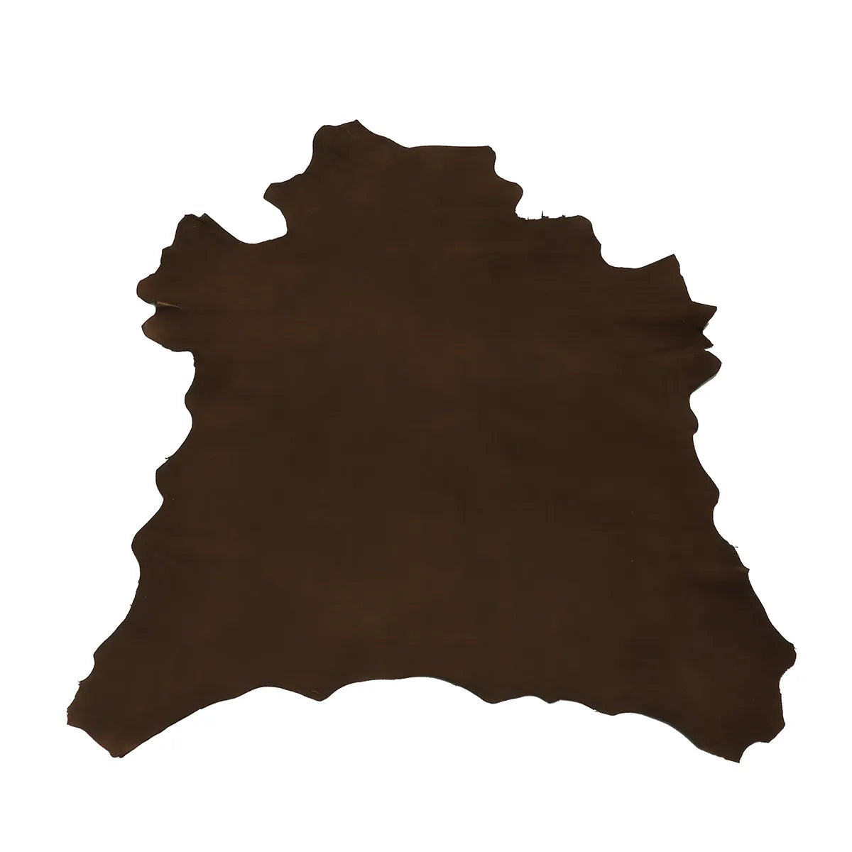 Peau de cuir de chèvre velours marron, peau entière, texture douce et souple, fabriquée par la marque Autres.