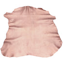 Peau entière en cuir de chèvre velours rose cuivré métallisé. Cuir fin idéal pour la fabrication de petit sac à main, pochette, bourse, coussin, décoration, accessoire...