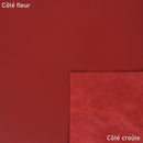 Peau de cuir d'agneau nappa rouge cerise, cuir lisse de haute qualité pour projets de maroquinerie ou couture.