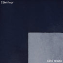 Cuir à poils bleu foncé, cuir pony hair pour conception de chaussure, accessoire de mode, coussins...