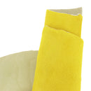 Cuir de veau à poils couleur jaune poussin. Cuir cavallino idéal pour la fabrication de chaussure, accessoire de mode, coussins...