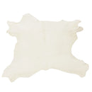 Peau entière de cuir de veau à poils couleur blanc crème