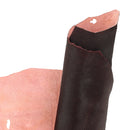Peau de cuir à poils rouge foncé, cuir de 2ème choix idéal pour la fabrication de prototypes, tests techniques...
