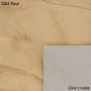 Cuir de veau à poils beige, cuir 2ème choix à prix réduit, idéal pour la fabrication de petits projets, tests, prototypes...