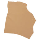 Peau de cuir de vachette grainée couleur beige praline. Cuir pleine fleur, texture grainée et souple, matière idéale pour la fabrication de maroquinerie.