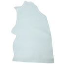 Peau de cuir de vachette VENUS bleu azurin, cuir lisse, pour projets de maroquinerie ou artisanat, vue entière.