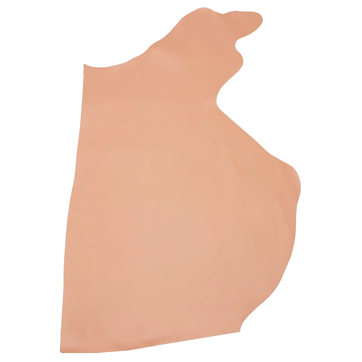 Peau entière en cuir de vachette lisse couleur rose clair. Cuir pour la fabrication de maroquinerie, décoration et accessoire.