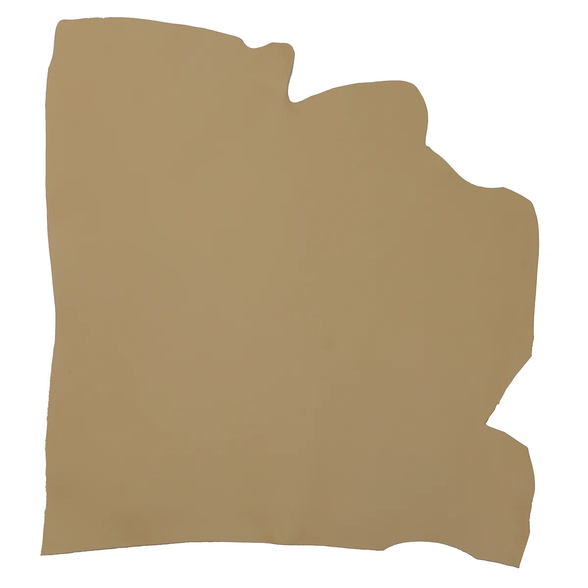 Peau de cuir de vachette VENUS couleur café au lait, cuir lisse, pleine peau, pour projets de maroquinerie ou décoration.