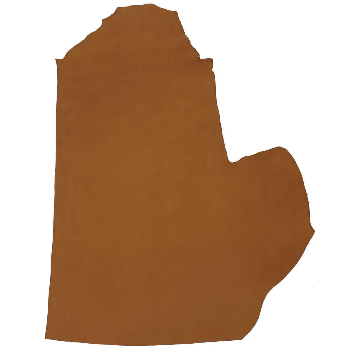 Peau entière en cuir de taurillon façon nubuck couleur marron fauve. Cuir souple et doux idéal pour la conception de sac, pochette, accessoire...