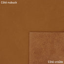 Cuir de taurillon nubuck grainé couleur camel fauve. Cuir souple parfait pour la fabrication de maroquinerie