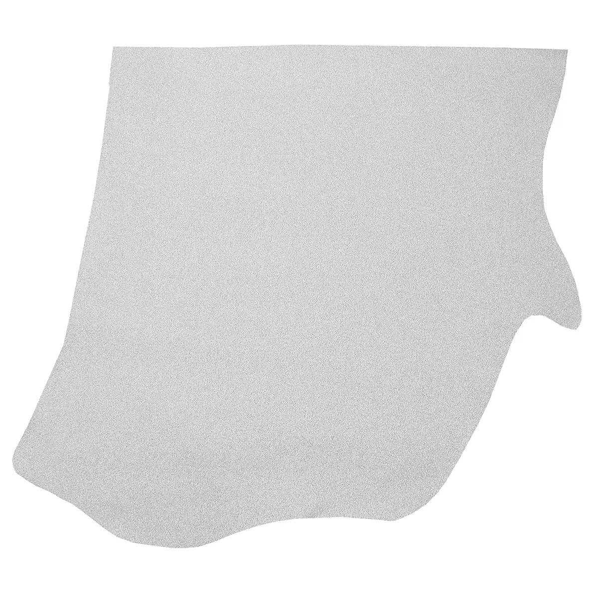 Peau entière en cuir de vachette couleur gris argenté pailleté