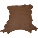 Peau entière en cuir lisse finition nappa marron foncé