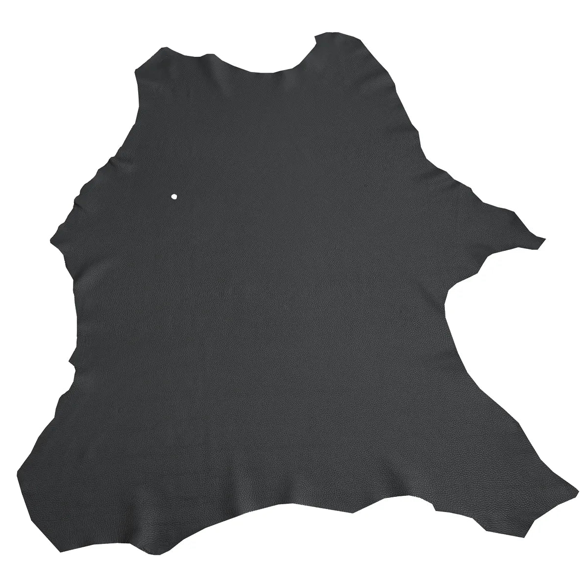 Peau entière de cuir de cerf couleur noir. Cuir de cerf grainé noir idéal pour réaliser des prototypes, accessoires...