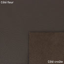 Peau de cuir de cerf marron V20, cuir véritable pour artisanat ou décoration, texture naturelle visible.