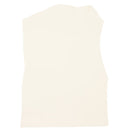 Peau entière de cuir de vachette grainé couleur blanc cassé.