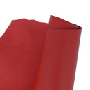 Peau de cuir d'agneau lisse nappa rouge. Cuir haut de gamme, fin et souple idéal pour la création de maroquinerie et accessoire