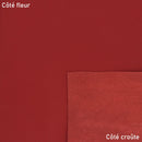 Cuir nappa rouge, cuir lisse, fin et souple pour réaliser articles de maroquinerie, sac, pochette, accessoire...