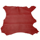 Peau de cuir d'agneau lisse nappa rouge 
