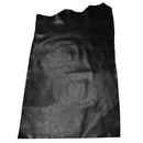 Peau entière de cuir de vachette noir brillant façon froissé idéal pour la fabrication de maroquinerie 
