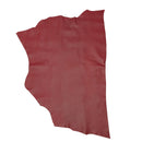 Peau de cuir entière grainée bi-ton rouge cerise