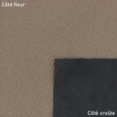 Cuir de cerf couleur gris beige métallisé. Cuir souple idéal pour la création de vêtement, gant, gainerie, petite maroquinerie, accessoire...