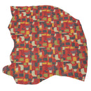 Peau entière en cuir de cerf coloré à motif rétro