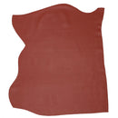 Peau entière en cuir de vachette grainée rouge brique foncé