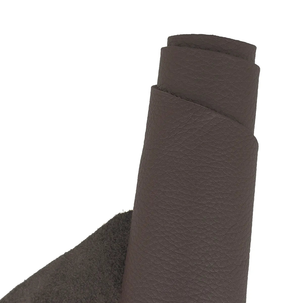 Peau de cuir grainée marron chocolat