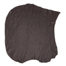 Peau entière en cuir de vachette grainé marron foncé