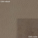 Peau de cuir de vachette nubuck couleur marron taupe avec un grain motif écorce