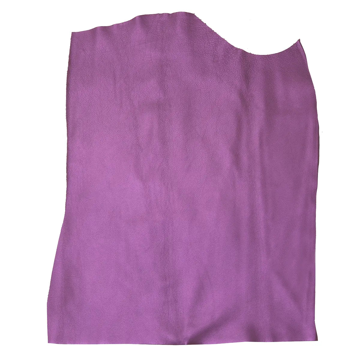 Peau entière en cuir de vachette violet métallisé