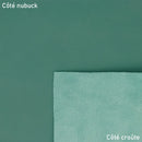 Peau de cuir nubuck ciré couleur bleu vert turquoise idéal pour créer des pièces de maroquineries, accessoires et décoration