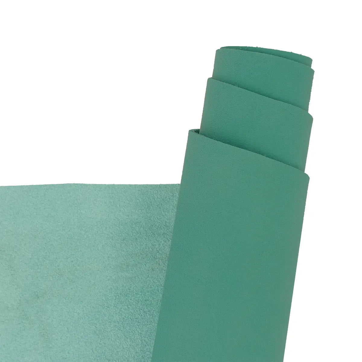 Cuir de nubuck ciré vert turquoise idéal pour la création de sac, pochette, petite maroquinerie, accessoire, décoration...