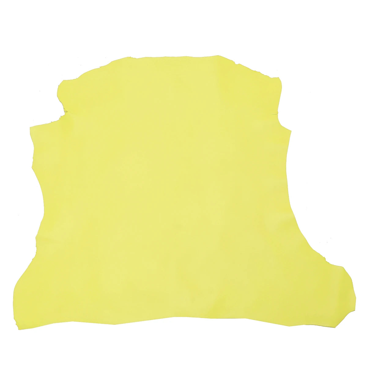 Peau entière de cuir d'agneau nappa lisse couleur vert chartreuse.