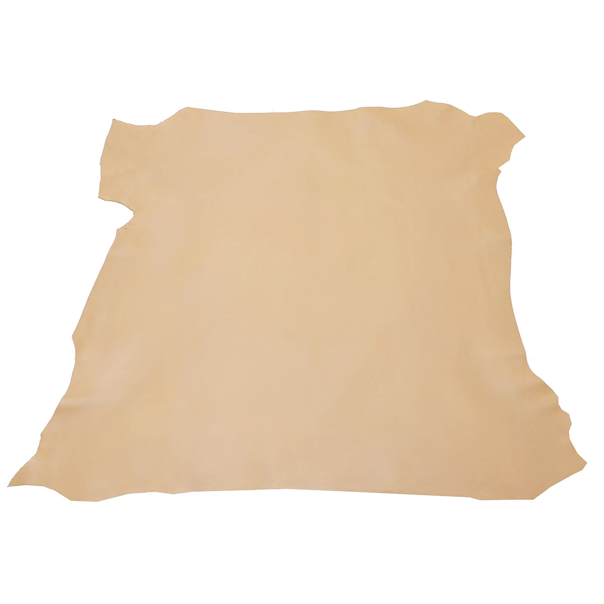 Peau entière en cuir d'agneau nappa beige.