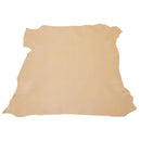 Peau entière en cuir d'agneau nappa beige.
