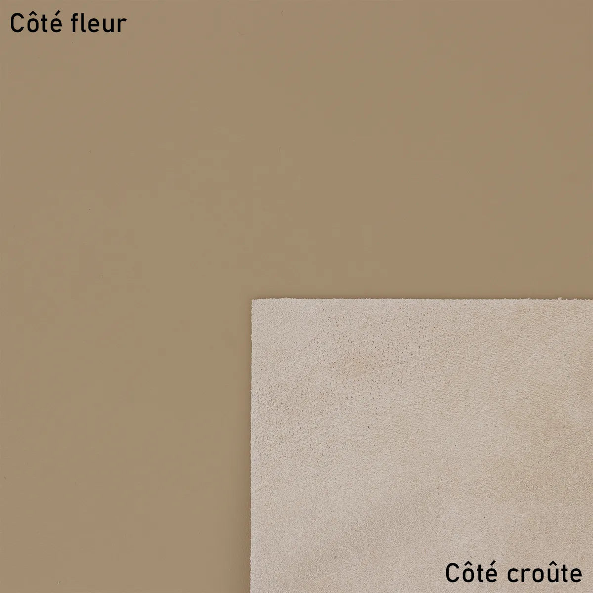 Cuir nappa beige. Cuir lisse, fin et souple, idéal pour la conception de sac à main, pochette, petite maroquinerie...