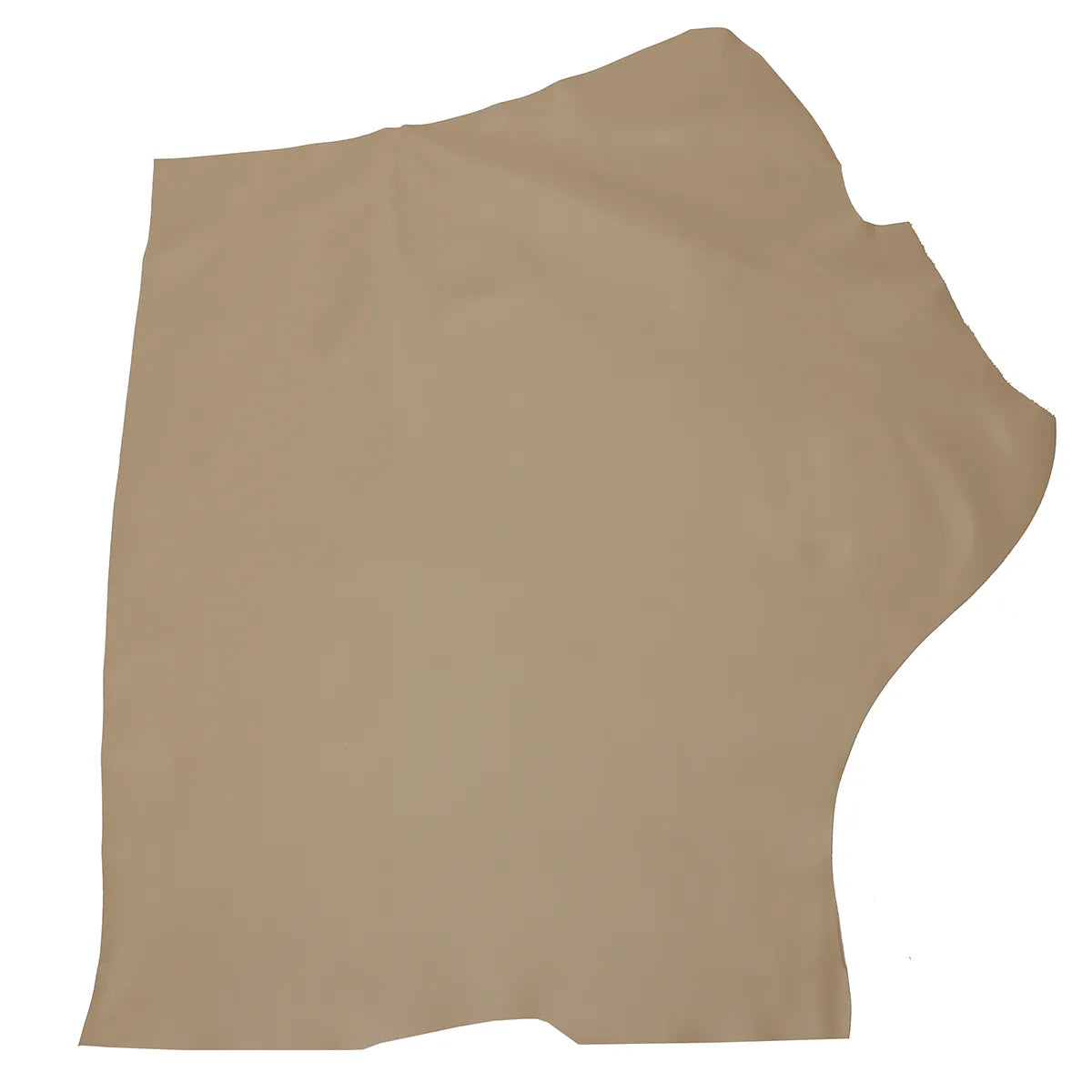 Peau entière de cuir de veau nappa grain lisse couleur beige taupe
