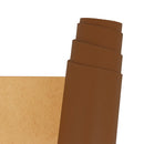 Peau de cuir de veau nappa couleur marron fauve. Cuir lisse idéal pour la fabrication de sac, pochette, petite maroquinerie...